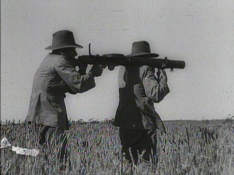 A Lewis gun used during the 1932 Emu War
